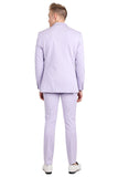 Barabas Wholesale Men's Brushed Cotton Notched Lapel Matt Suit 3SU02 Lavender