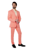 Barabas Wholesale Men's Brushed Cotton Notched Lapel Matt Suit 3SU02 Pink