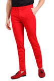 Barabas Wholesale Men's Brushed Cotton Notched Lapel Matt Suit 3SU02 Red