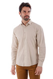 Barabas Wholesale Men's Linen Lightweight Button Down Long Sleeve Shirt 4B37 Khaki
