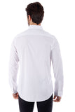 Barabas Wholesale Men's Solid Color Button Down Long Sleeve Shirt 4B410 White