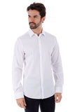 Barabas Wholesale Men's Solid Color Button Down Long Sleeve Shirt 4B410 White