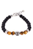 Barabas Wholesale Unisex Obsidian Tiger Eye Good Luck Prosperity Bracelets 4BB01