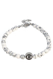 Barabas Wholesale Unisex Crustal Gemstone Precious Bracelets 4BB02 White
