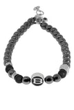 Barabas Wholesale Unisex Obsidian Healing Bangles Bracelets 4BB07 Black