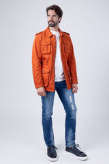 Barabas Wholesale Men's Velvet 4-Pocket Winter Bomber Jacket 4BH86 Orange