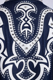 Barabas Wholesale Men's Studded Stretchy Button Down Long Sleeve Shirts 4BR414 White Blue