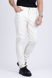 Barabas Wholesale Men's PU Leather Shiny Stretch Casual Pants 4CP100 White