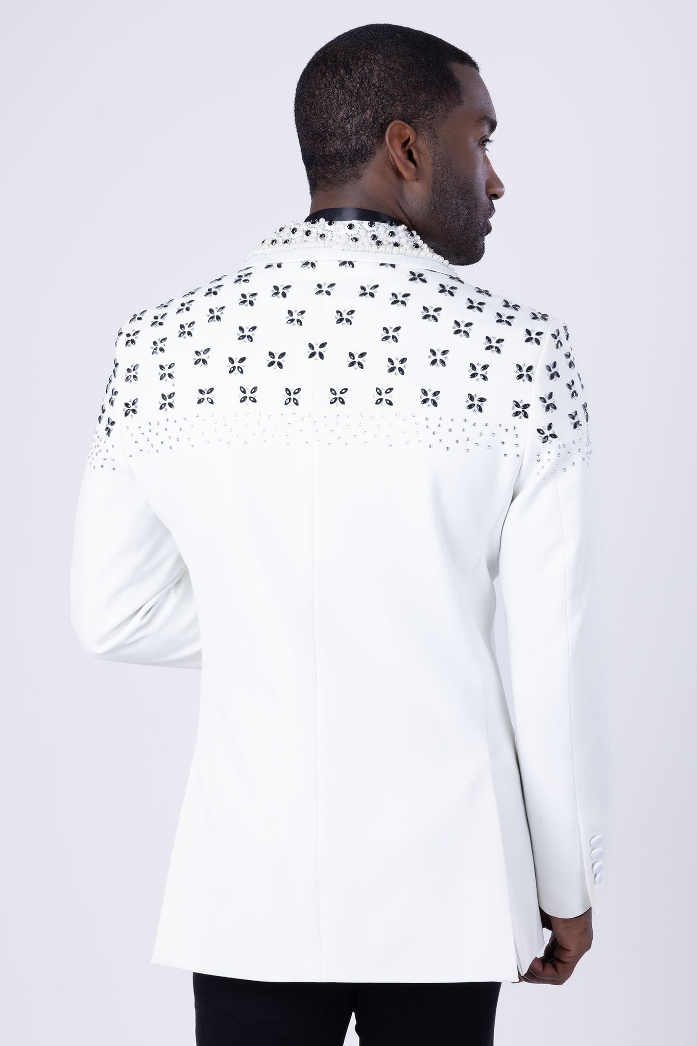 Barabas Wholesale Men's Floral Pattern Rhinestone Shawl Lapel Blazer ...