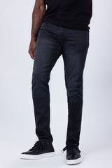 Barabas Men's Wholesale Solid Color Mid-Rise Slim-Fit Denim Jeans 4JE13 Charcoal