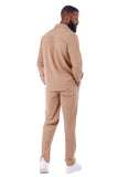 BARABAS Men's Loungewear Stretch Leisure 2-piece set 4JJ24 Camel