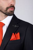 Barabas Wholesale Men's Solid Color Shiny Satin Luxury Formal Necktie 4NT01 Rust