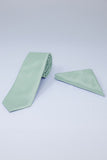 Barabas Wholesale Men's Solid Color Shiny Satin Luxury Formal Necktie 4NT01 Sage Leaf