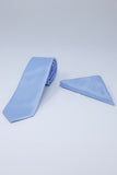 Barabas Wholesale Men's Solid Color Shiny Satin Luxury Formal Necktie 4NT01 Sky Blue