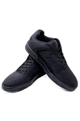 Barabas Wholesale Men's Premium Running Multicolor Leather Sneakers 4SK01 Black
