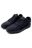 Barabas Wholesale Men's Premium Running Multicolor Leather Sneakers 4SK01 Black