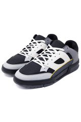 Barabas Wholesale Men's Premium Running Multicolor Leather Sneakers 4SK01 Light Grey