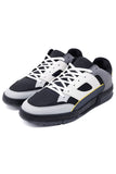 Barabas Wholesale Men's Premium Running Multicolor Leather Sneakers 4SK01 Light Grey