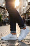 Barabas Wholesale Men's premium low cut comfortable all-day sneakers 4SK05 White