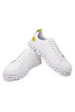 Barabas Wholesale Men's Greek Key Sole Pattern Premium Sneakers 4SK06 White gold