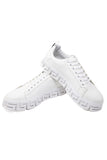 Barabas Wholesale Men's Greek Key Sole Pattern Premium Sneakers 4SK06 White