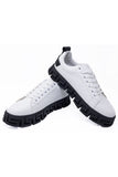 Barabas Wholesale Men's Greek Key Sole Pattern Premium Sneakers 4SK06 White Black