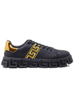 Barabas Wholesale Men's Greek Key Sole Pattern Premium Sneakers 4SK07 Black