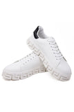 Barabas Wholesale Men's Greek Key Sole Pattern Premium Sneakers 4SK07 White