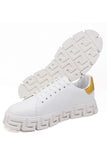 Barabas Wholesale Men's Greek Key Sole Pattern Premium Sneakers 4SK07 Gold