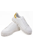 Barabas Wholesale Men's Greek Key Sole Pattern Premium Sneakers 4SK07 Gold