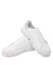 Barabas Wholesale Men's Greek Key Sole Pattern Premium Sneakers 4SK07 Silver