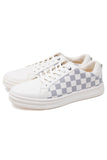 Barabas Men's Wholesale Checkered Running Sneakers Low Cut 4SK08 Off White