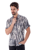 Barabas Wholesale Men's Stretch Button Down Short Sleeve Shirts 4SST22 Grey
