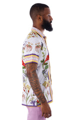 Barabas Men's Wholesale Floral and Roses Button Down Short Sleeve Shirts 4SST27 Multicolor