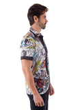Barabas Wholesale Men's Science Astronomy Printed Short Sleeve Shirts 4sst35