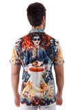 BARABAS Men's Wholesale Comic Science Fiction Printed Short Sleeve Shirts 4sst36