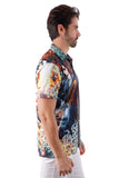 Barabas Wholesale Men's Comic Science Fiction Printed Short Sleeve Shirts 4sst36