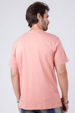 Barabas Wholesale Men's Basic Color Stretch Crew Neck T-Shirt 4T01 Salmon
