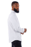Barabas Wholesale Men's Tuxedo Wing Collar French Cuffs Long Sleeve Shirt 4txs02 White