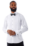 Barabas Wholesale Men's Tuxedo Wing Collar French Cuffs Long Sleeve Shirt 4txs02 White
