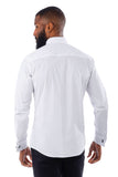 Barabas Wholesale Men's Tuxedo Wing Collar French Cuffs Long Sleeve Shirt 4txs02 White
