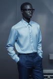 Barabas Wholesale Men's Symmetrical Circular Pattern Long Sleeve Shirts 4B56 Teal