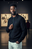 Barabas Men's See Through Floral Breathable Bomber Jacket 4BPS03 Black