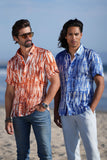 Barabas Wholesale Men's Stretch Geometric Button Down Short Sleeve Shirts 4SST22