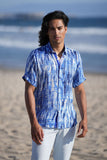 Barabas Wholesale Men's Stretch Geometric Button Down Short Sleeve Shirts 4SST22