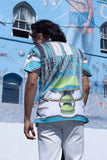 Barabas Wholesale Men's Ship Helm Button Down Short Sleeve Shirts 4sst28 Multicolor