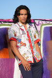 Barabas Wholesale Men's Animal Geometric Button Down Short Sleeve Shirts 4sst32 Multi