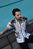 Barabas Wholesale Men's Floral Ocean Nature Striped Short Sleeve Shirts 4sst39