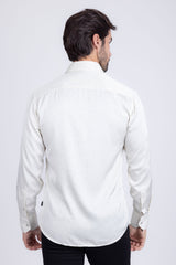 Barabas Wholesale Men's Rhinestones Textured Long Sleeve Shirts 5B12 White Silver