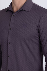 Barabas Wholesale Men's Patterned Stretch Button Down Long Sleeve Shirts 5B20 Purple